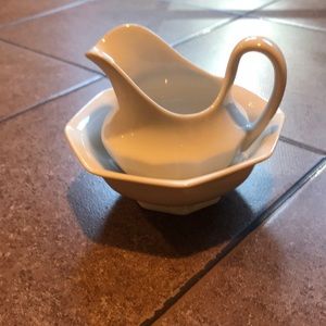 Bavaria Cream Pitcher & Saucer Set Made in Arzerborg, Germany